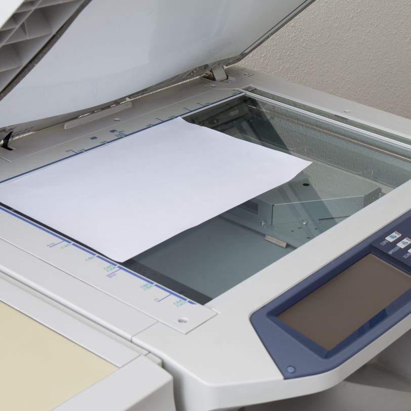 Scanning at copy machine