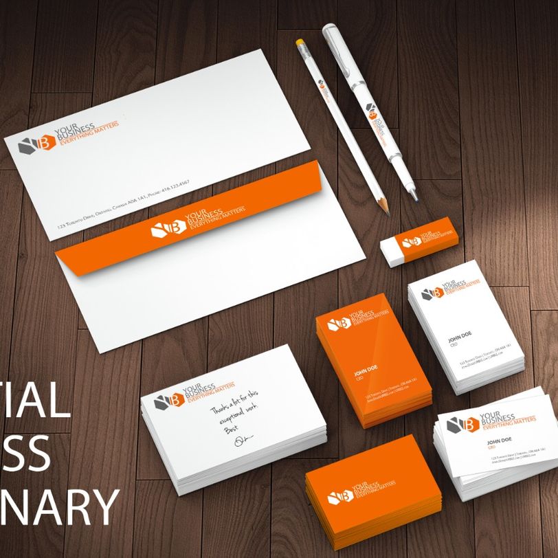 Branded stationary for commmercial and organizational
      needs